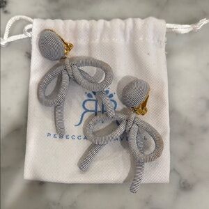 Rebecca de Ravenel Pale Blue Clip-On Earrings